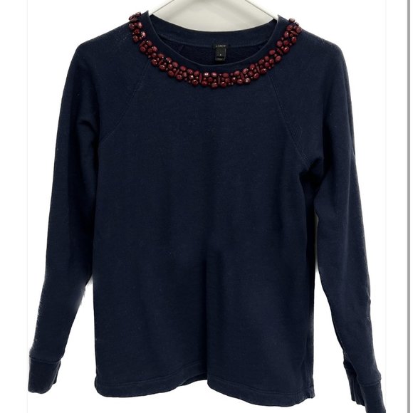 JCrew Beaded Sweatshirt - Picture 1 of 2